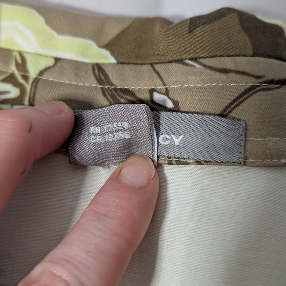 Ellen Tracy Green and Brown Floral Blazer - Picture 6 of 8